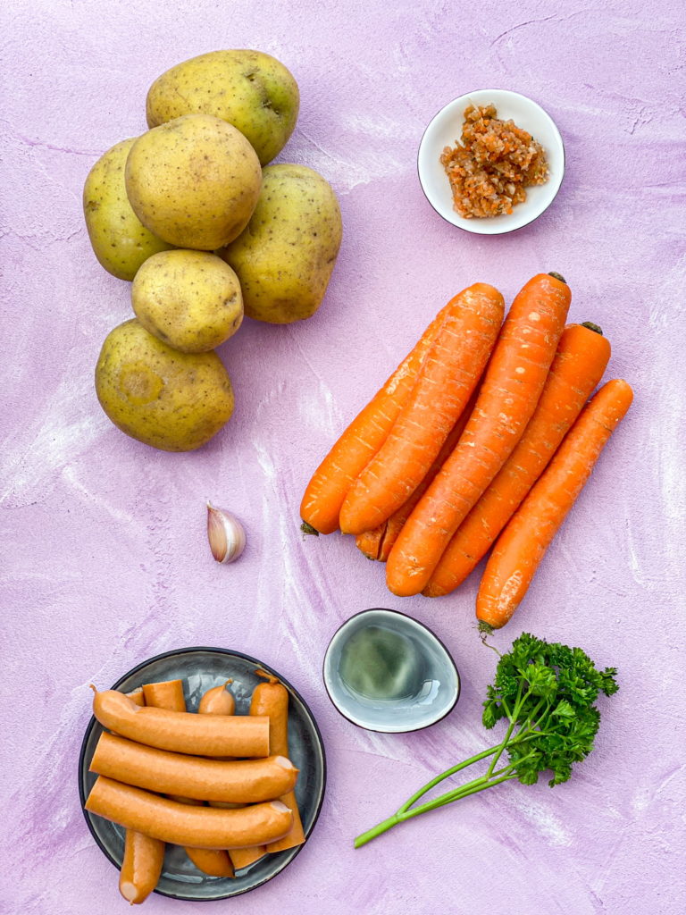 Zutaten für Kartoffeleintopf